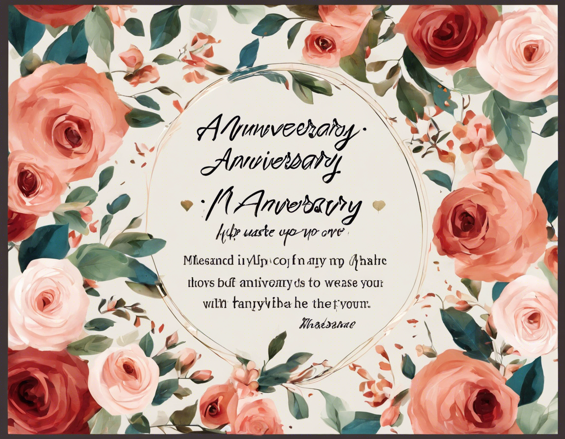 10 Heartfelt Anniversary Wishes for Your Husband